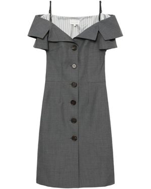 ShuShu/Tong Button-Up Dress - Grey
