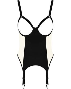 Maison Close Pure Tentation Cut-Out Bodysuit - Black