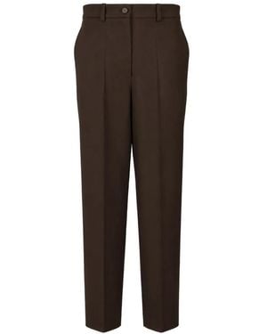 P.A.R.O.S.H. Pantalon À Plis Marqués - Brown
