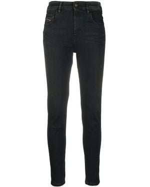 DIESEL Slandy Super Skinny Jeans - Black