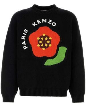 KENZO Boke Flower セーター - ブラック