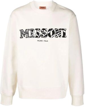 Missoni Sudadera Con Logo - Blanco