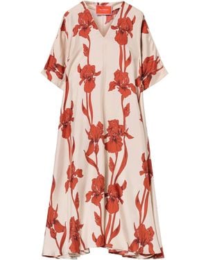 La DoubleJ Floral Maxi Dress - Red