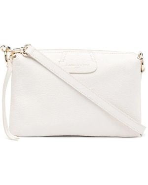 Lancaster Borsa A Spalla Con Logo - Bianco