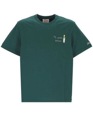 MC2 Saint Barth Portofino Embroidered T-Shirt - Green
