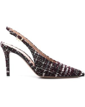 Gianvito Rossi Pumps Robbie Con Cinturino Posteriore 85Mm - Rosso