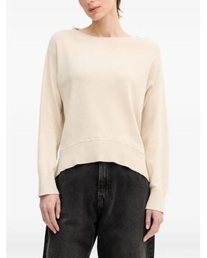 Benetton Pull À Bords Côtelés - Blanc