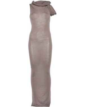Rick Owens Banded T マキシドレス - グレー