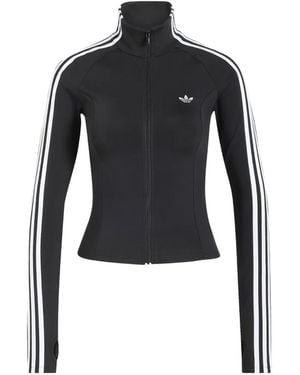 adidas Side-Stripe Zip-Up Track Jacket - Zwart