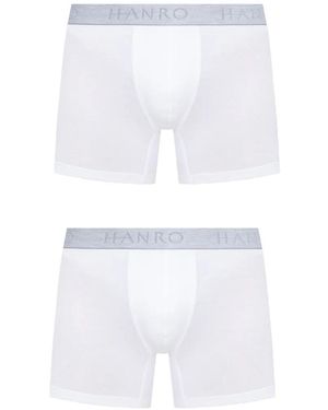 Hanro Logo-Waistband Boxer Shorts Set - White
