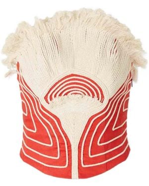 ANDRES OTALORA Sol Quema Fringed Top - White