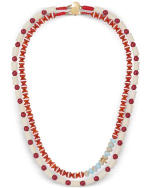 Roxanne Assoulin Set Di 2 Collane Con Perline - Rosa