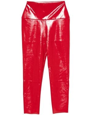 Norma Kamali Pantalon À Taille Haute - Rouge