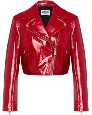 Moschino Cropped Jacket - Red