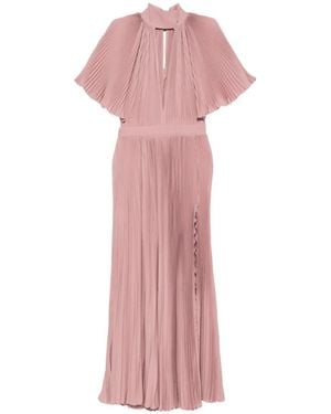 L'idée Anais Pleated Midi Dress - Pink