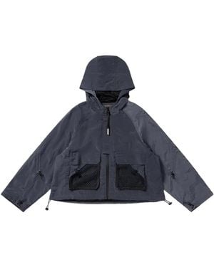 Arc Block Kapuzenjacke - Blau