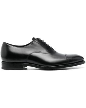 Henderson Lace-Up Leather Oxford Shoes - Black