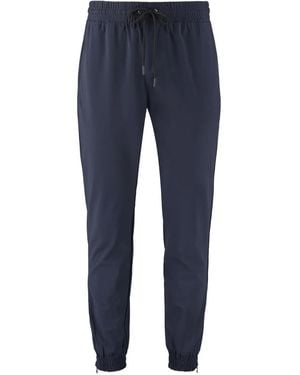THE (Alphabet) Elastic-Cuff Drawstring Trousers - Blue
