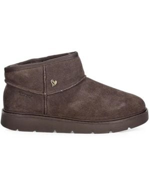 Skechers Bottines Keepsakes Cozy En Daim À Enfiler - Brown