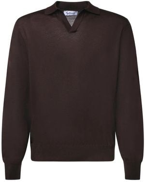 Galiana Wool Fine-Knit Top - Black