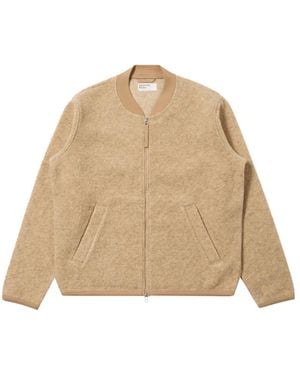 Universal Works Zip-Up Bomber Jacket - Natural