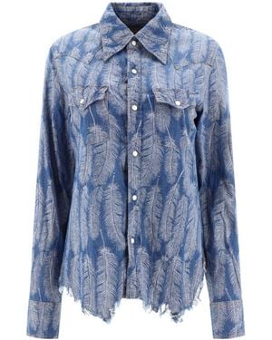 Kapital Magpie Cotton Shirt - Blue