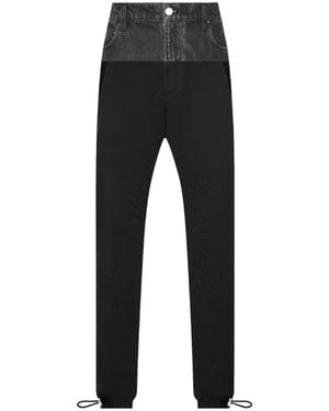 Amiri Hybrid Drawstring-Cuff Track Pants - Black