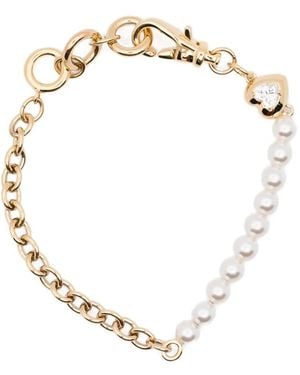 Swarovski Heart Bracelet - Metallic