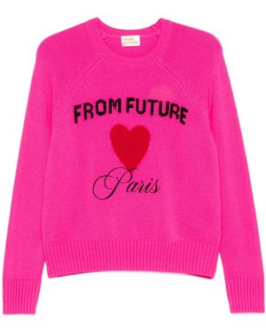 From Future Jersey Con Motivo De Corazón - Rosa