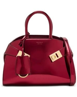 Ferragamo Logo-Detail Tote Bag - Red