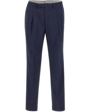Corneliani Pleated-Front Trousers - Blue