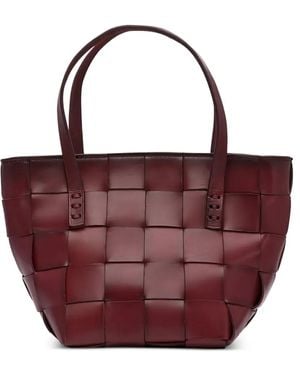 Dragon Diffusion Mini Japan Woven-Leather Tote Bag - Purple
