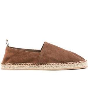 SCAROSSO Pablo Suede Espadrilles - Brown