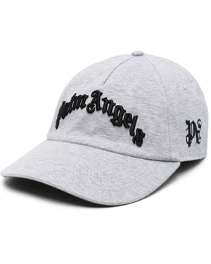 Palm Angels カーブロゴ キャップ - グレー