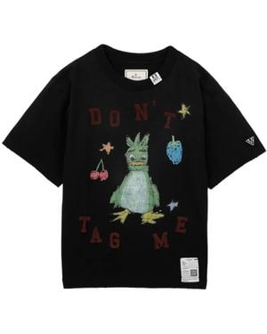 Maison Mihara Yasuhiro Leon Doodle Printed T-Shirt - Black