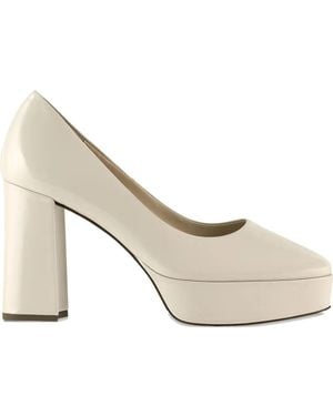 Högl 100Mm Gianna Platform Block-Heel Court Shoes - White
