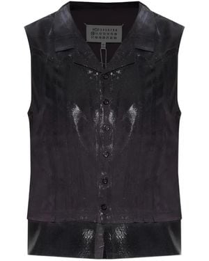 Maison Margiela Sleeveless Blouse - Black