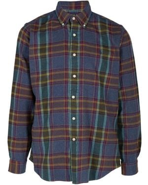 Polo Ralph Lauren Plaid Button-Down Shirt - Blue