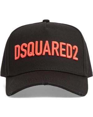 DSquared² Baseballkappe Mit Logo-Stickerei - Rot
