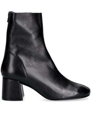 JONAK PARIS Bottines En Cuir À Talon Épais - Noir