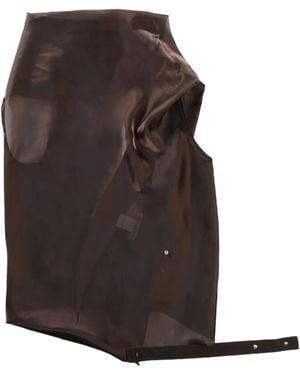 Issey Miyake Asymmetric Blouse - Brown