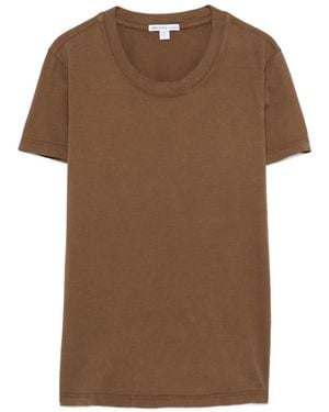 James Perse Crew-Neck Short-Sleeve T-Shirt - Brown