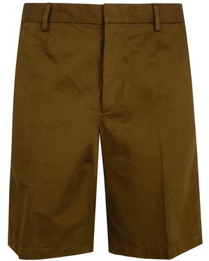 ZEGNA Short À Taille Élastiquée - Green