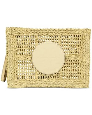 Tory Burch Ella Hand-Crocheted Pouch - Metallic