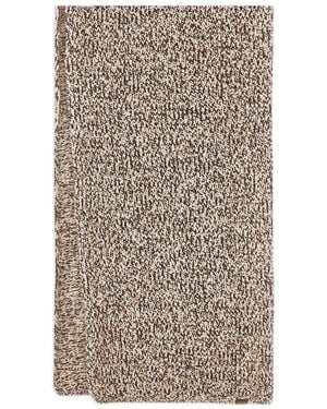 Paul & Shark Mélange-Effect Scarf - Brown