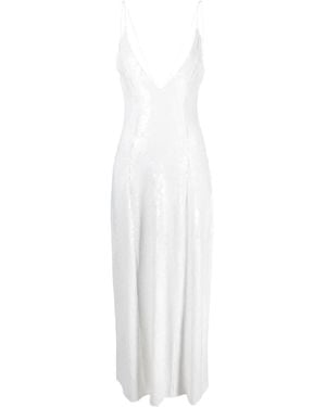 KHAITE The Carina Sequinned Silk Dress - White