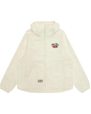 Aape By A Bathing Ape Embroidered-Detail Hooded Jacket - White