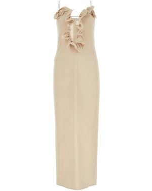 Magda Butrym Ruffled 29 Maxi Dress - ナチュラル