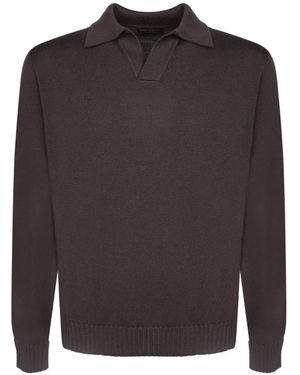 Dell'Oglio Gestrickter Pullover - Grau
