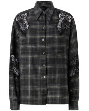 Pinko And Plaid Shirt - Black